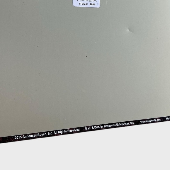 Anheuser Busch Budweiser Bud Bottle Vintage Weathered Look Metal Tin Sign #2081 - Picture 4 of 5